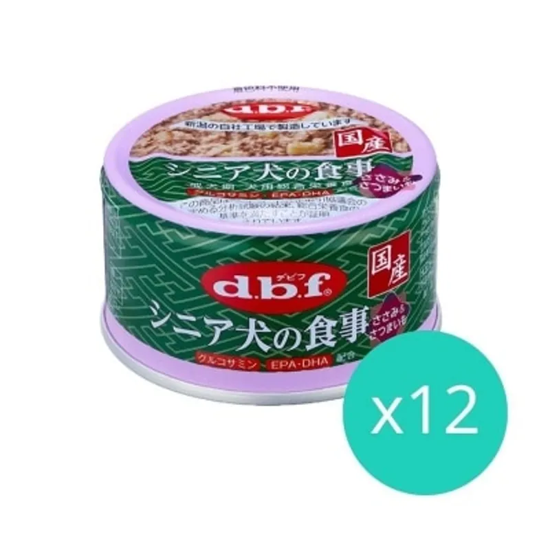D.B.F [12罐優惠] 老犬雞肉 狗罐頭 (葡萄糖胺+DHA 配合) (85g x12) - d.b.f