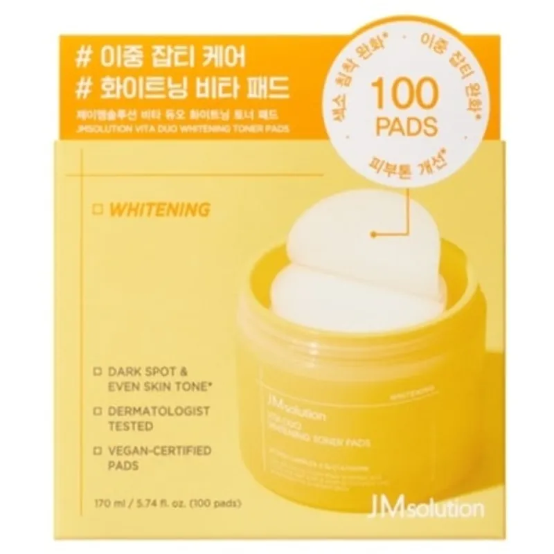 JM SOLUTION 雙重煥亮爽膚棉片100片