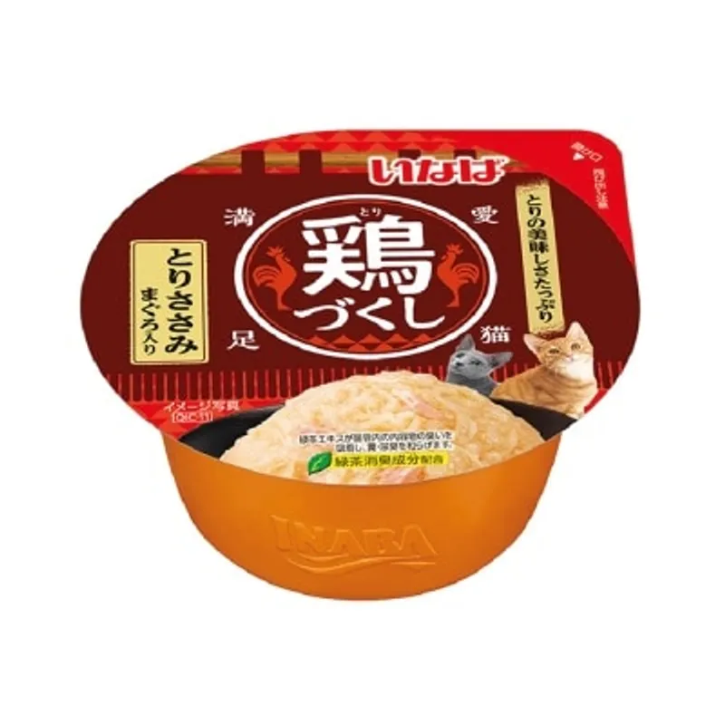 INABA <全雞宴杯裝> 雞肉+吞拿魚 風味 (70g) QIC-11 貓濕糧 863738