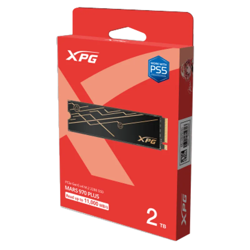 ADATA 威剛科技 ADATA MARS 970 PLUS 2TB PCIe Gen5 x4 M.2 2280固態硬碟