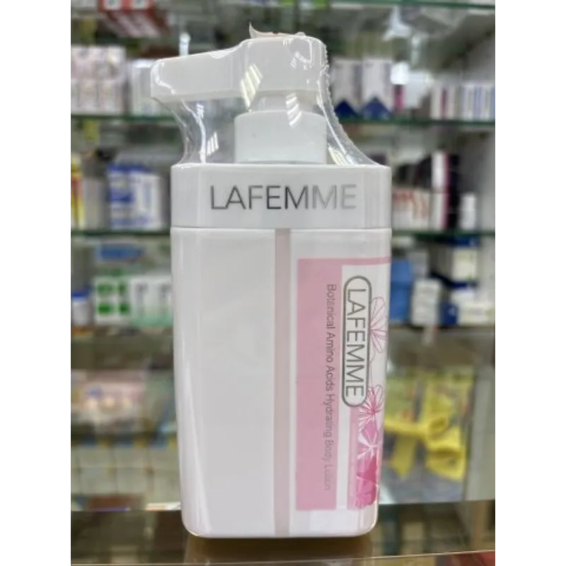 LAFEMME植萃氨基酸水潤身體乳500ML(粉色)
