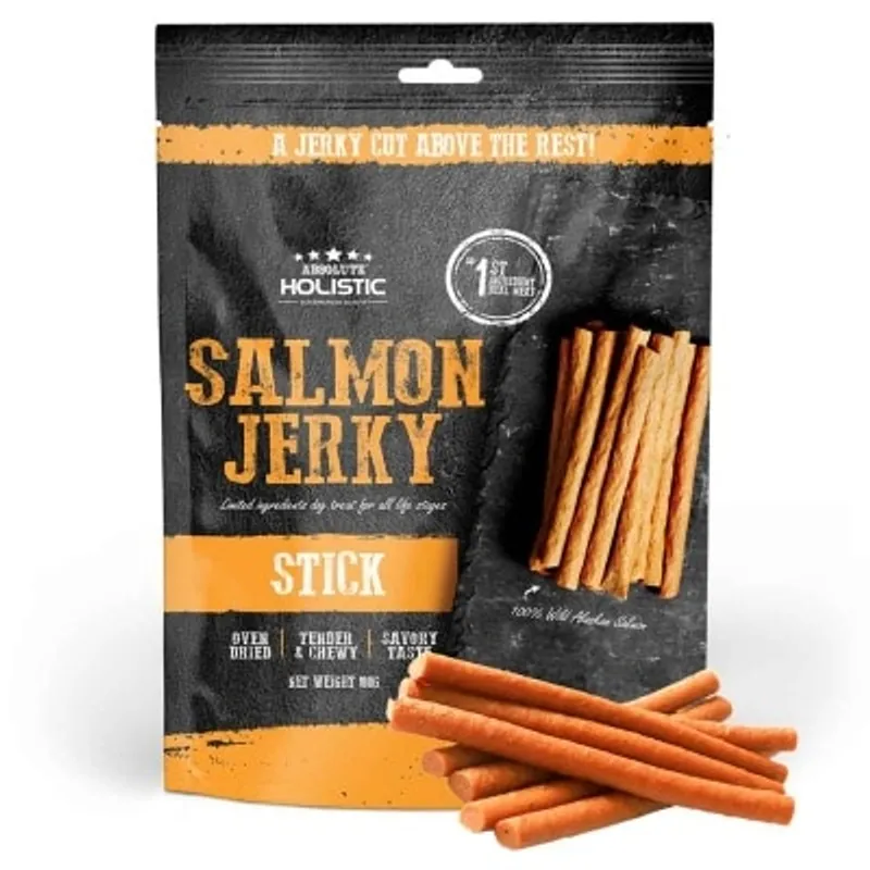 Absolute Holistic Jerky高級純天然狗小食 鮮三文魚條100g [AJ-9940S]