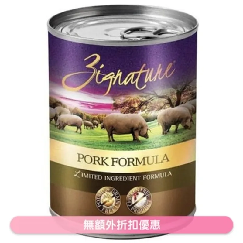 超越 豬肉配方 狗狗營養均衡罐頭 (13oz) - ZIGNATURE