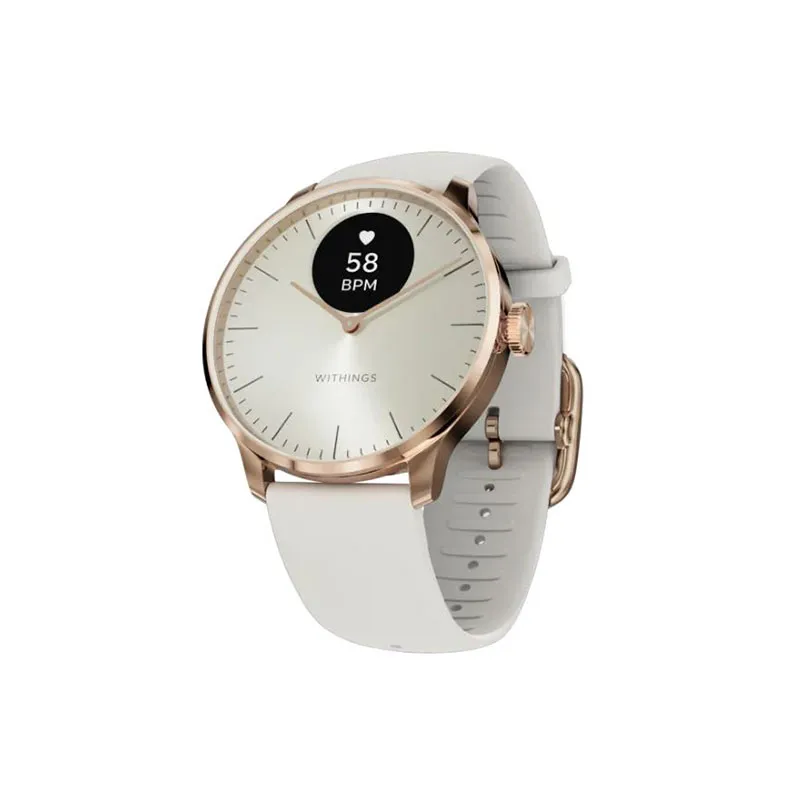 WITHINGS 智能腕表(玫瑰金白色) SCANWATCHLIGHT/37MM/ROSEGOLDWHITE