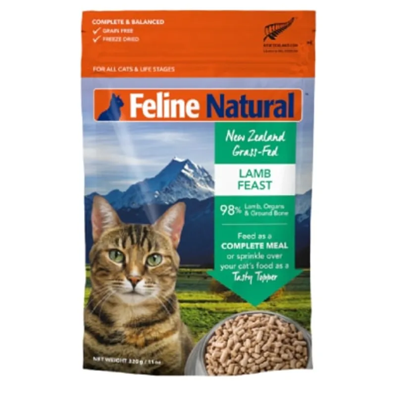 F9 Feline Natural 脫水鮮肉貓糧 – 單一蛋白凍乾 羊肉盛宴320g