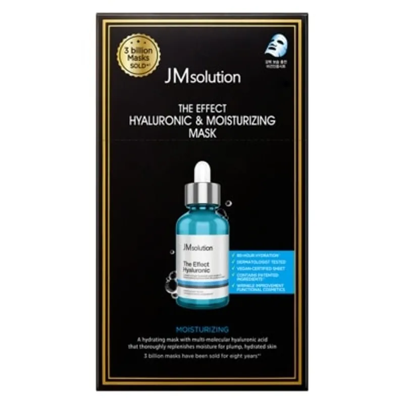 JM SOLUTION THE EFFECT 透明質酸補濕面膜10片