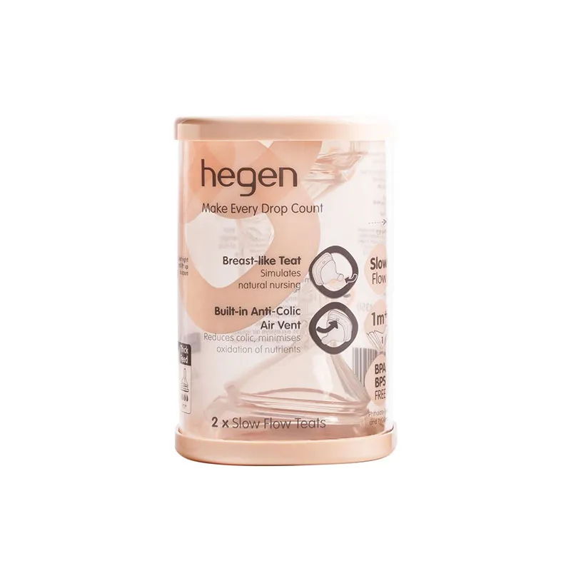 Hegen – 防胀气智慧奶咀 (慢速，2个装)