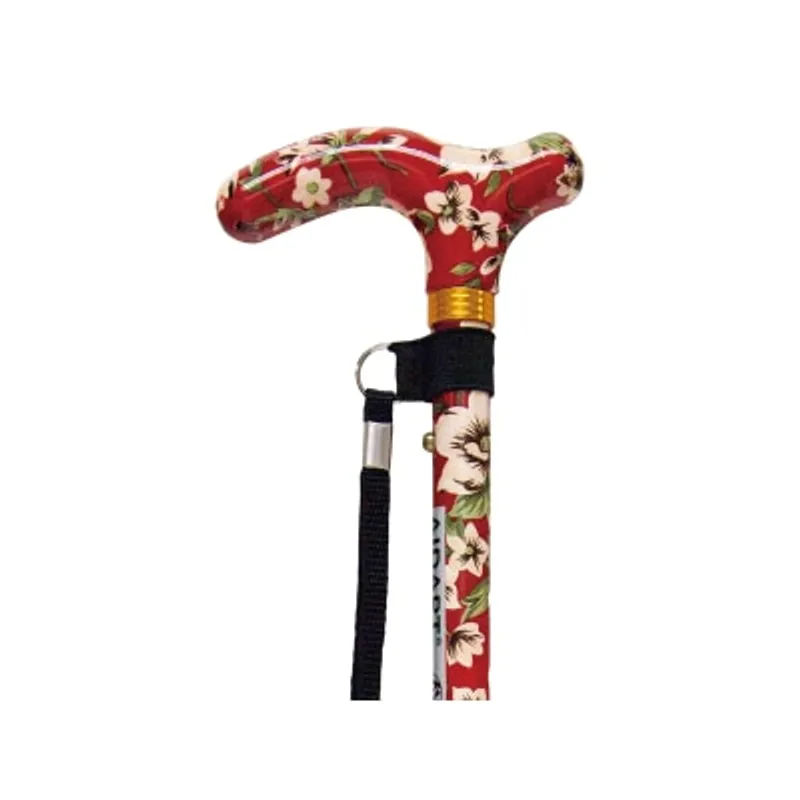 愛意達 摺疊式手杖/拐杖 (花紋)