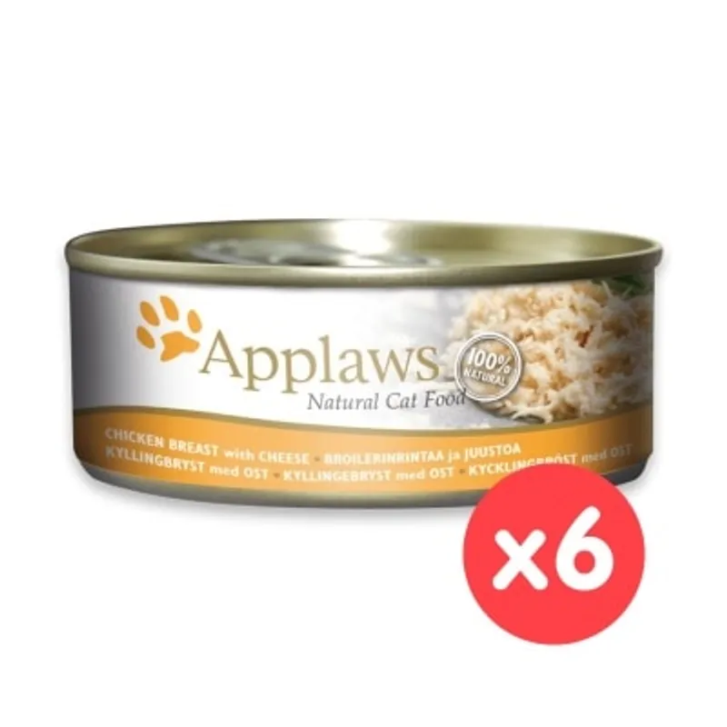 APPLAWS 貓罐頭 - 雞胸肉&芝士 (156g x 6) Applaws