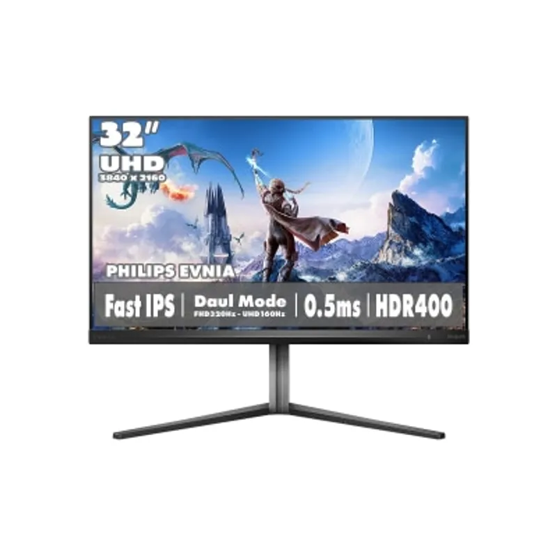 PHILIPS 飛利浦 EVNIA 32M2N5800 31.5" Fast IPS 雙模式 4K 160Hz / FHD 320Hz 電競顯示器