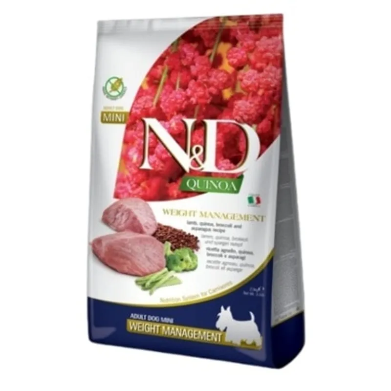 Farmina N&D Quinoa Formula Weight Management -Lamb 藜麥功能天然羊肉狗糧 體重控制配方 2.5kg