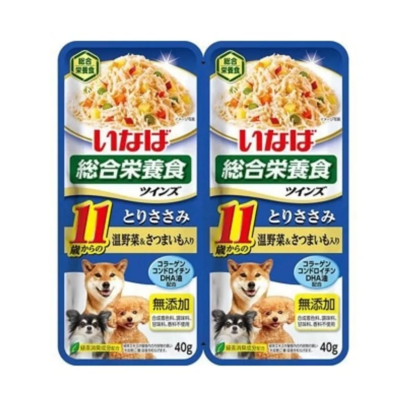 INABA <Twins> 11歲起 雞肉配溫野菜和甜薯 (40g x 2) TW-05