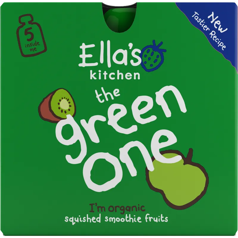 Ella's Kitchen 有機綠色雜果蓉五包盒裝 90GX5