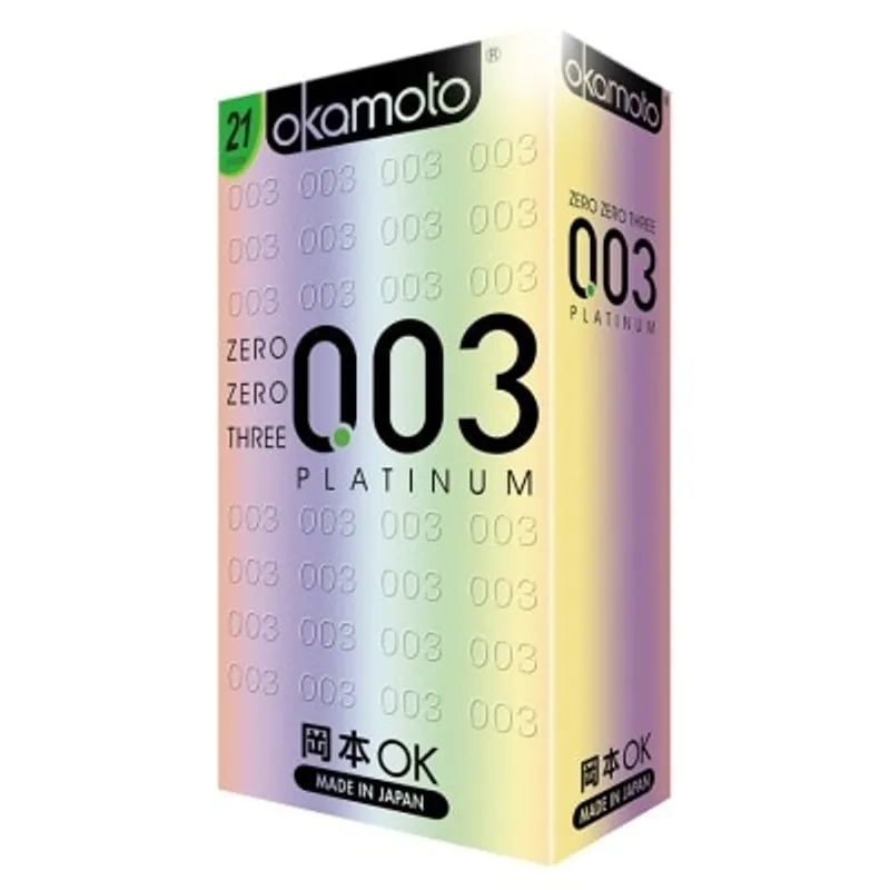 岡本0.03白金超薄安全套21片