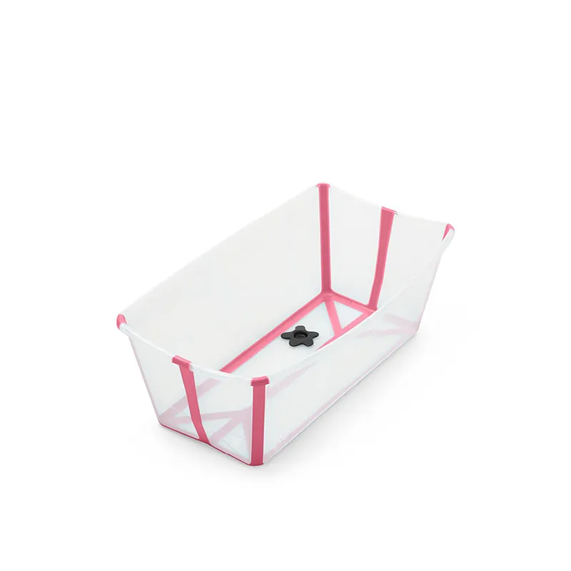 Stokke Flexi Bath 折迭式浴盆 (粉红透明色)