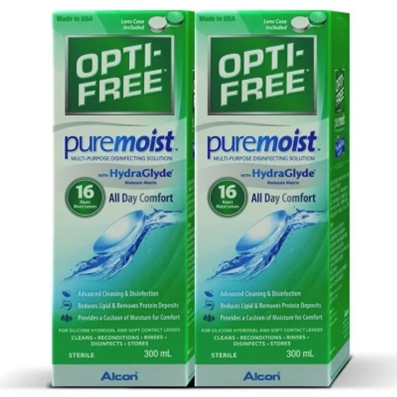 ALCON OPTI FREE 隱形眼鏡護理藥水300毫升孖裝