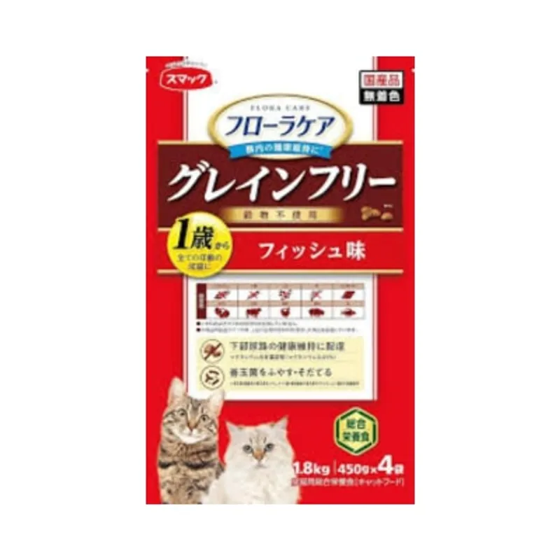 SMACK FLORA CARE-無穀物敏感腸胃糧 (成貓>1歲) 魚肉 (1.8kg) 024598