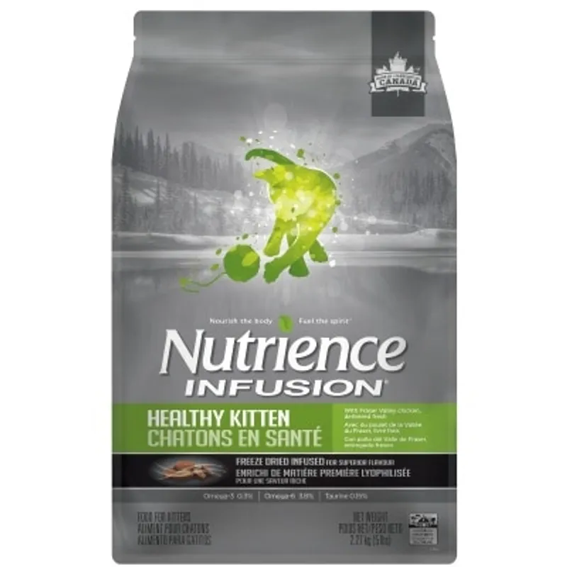 Nutrience 天然凍乾外層 鮮雞肉 幼貓配方 05lb (灰底綠) [C2497]