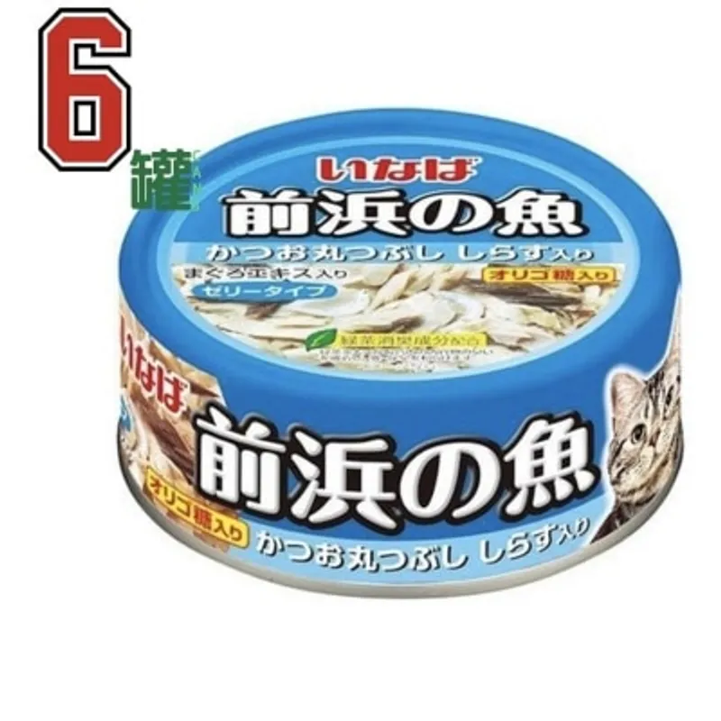 INABA [前浜の魚] 鰹魚-原條拆肉 白飯魚入 (115gx6)貓罐頭 IWF-144x6