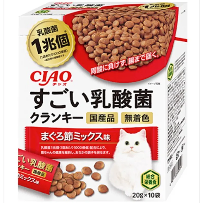 INABA <CIAO 1兆個乳酸菌夾心乾糧> 吞拿魚節 MIX (20g x10) 651656