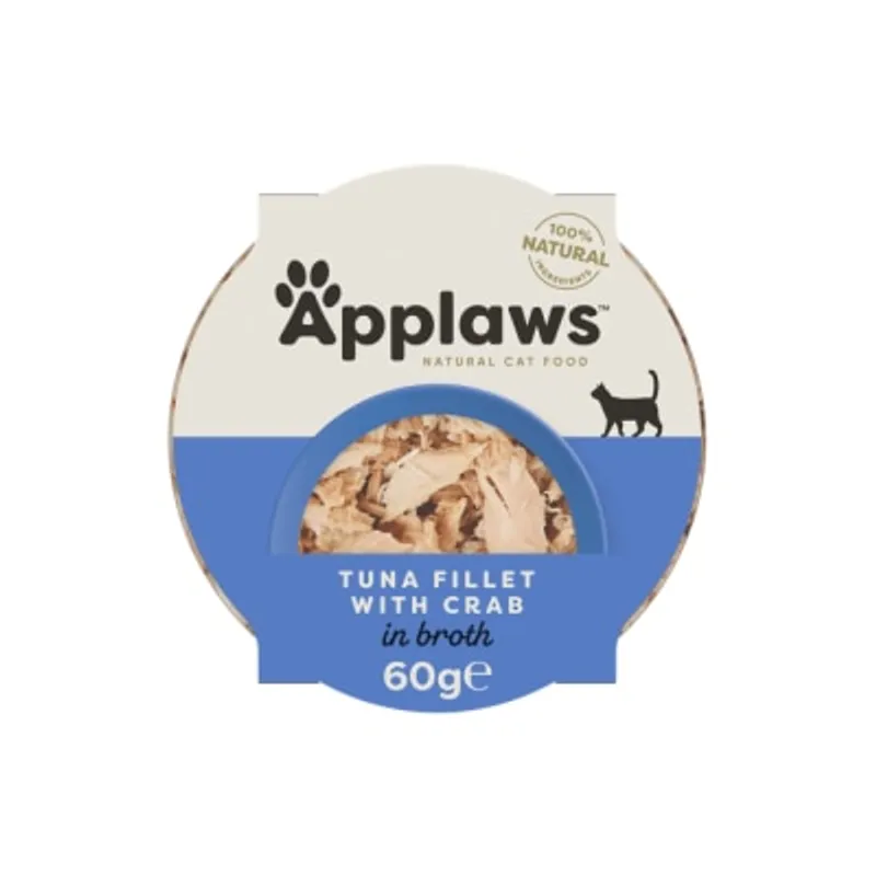 APPLAWS 貓肉湯罐 - 吞拿魚&蟹 (60g) Applaws