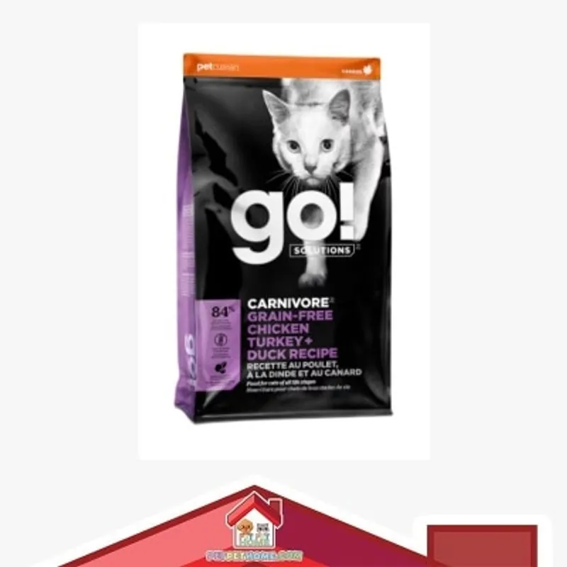 GO! SOLUTIONS 活力營養系列 無穀物雞肉+火雞+鴨肉貓糧配方 8lb [GC-CAR-CTD 08000]