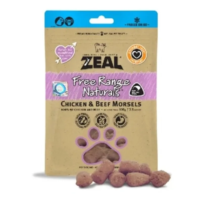 Zeal - Chicken & Beef Morsels 凍乾小食 雞肉+牛肉 100g