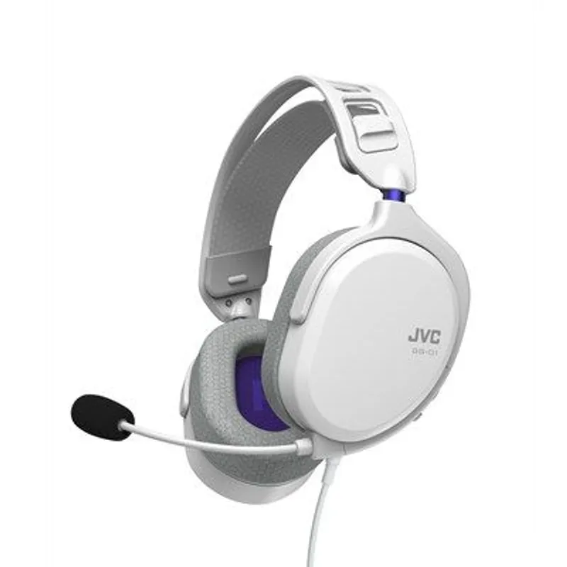 JVC 頭戴式有線電競耳機 GG01/H/WHITE