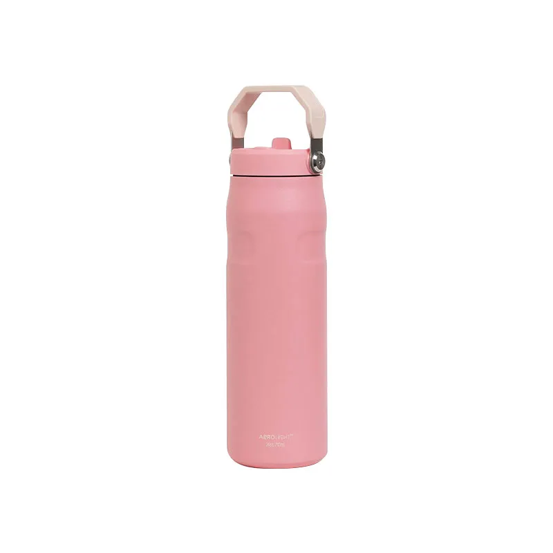 翻盖吸管水瓶24OZ-梦幻粉色