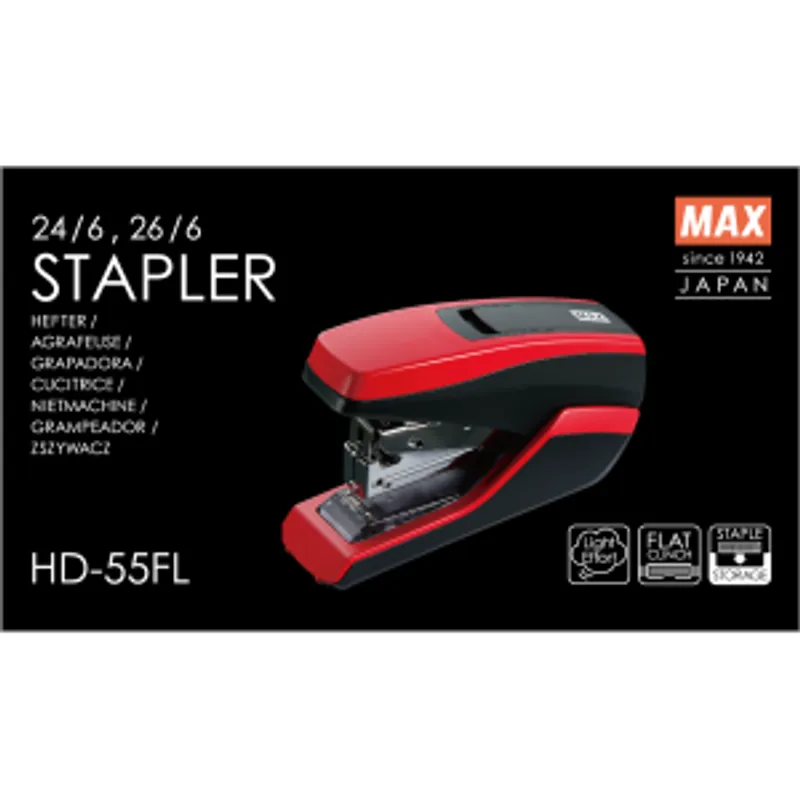 MAX HD-55FL釘書機 (24/6，26/6書釘適用)