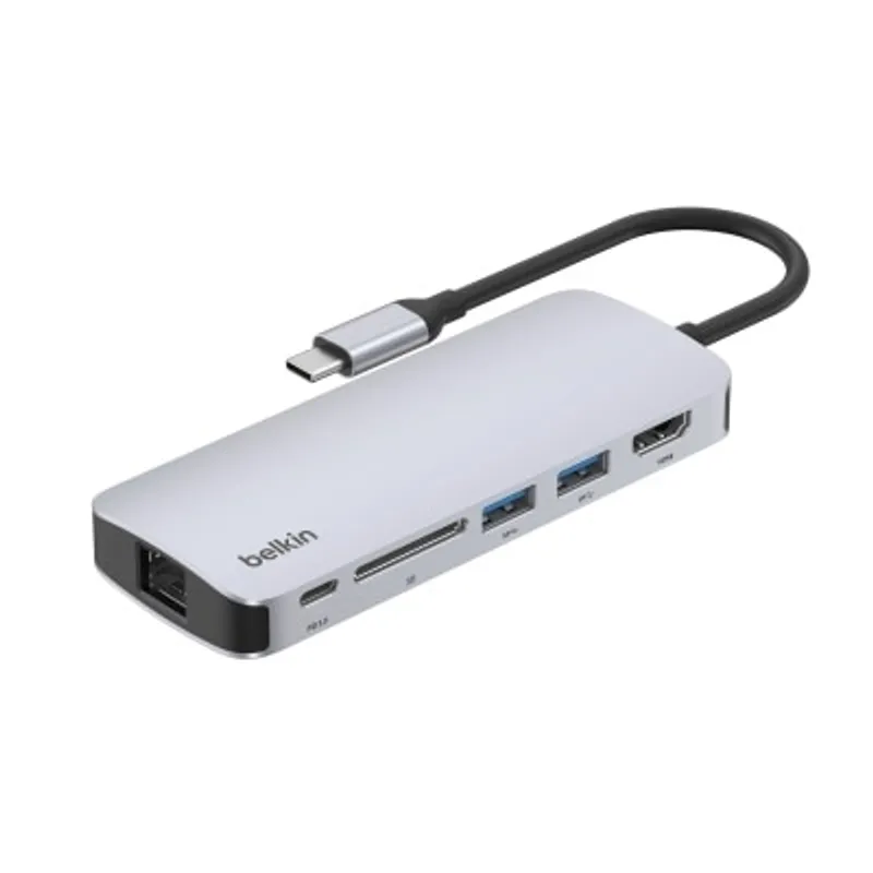 BELKIN 貝爾金 USB-C 6 合 1 多媒體集線器