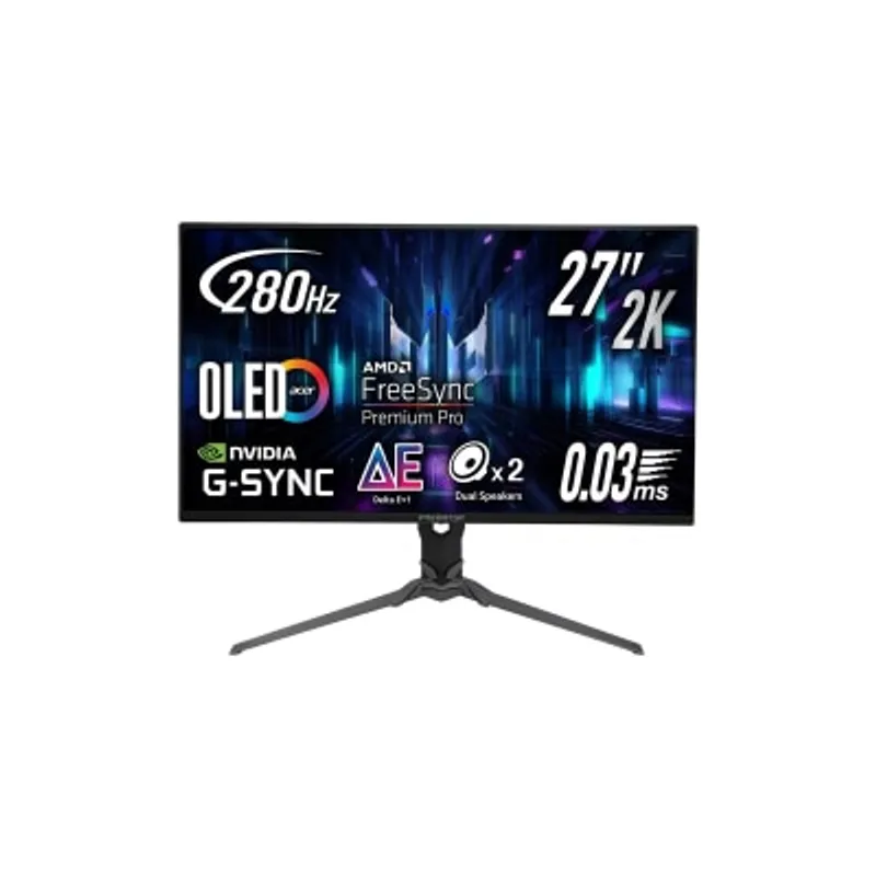 ACER 宏碁 Predator X27U Z2bmiiprx 27" 280Hz QHD OLED 電競顯示屏