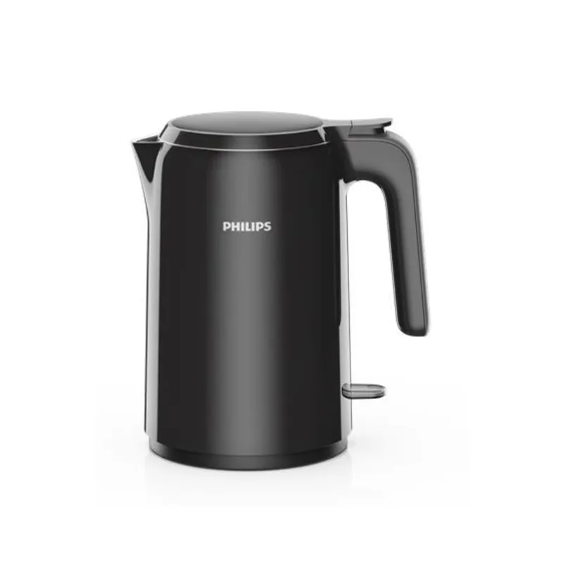 PHILIPS 1.5L雙層防燙電熱水壺 HD9372/80 亮黑