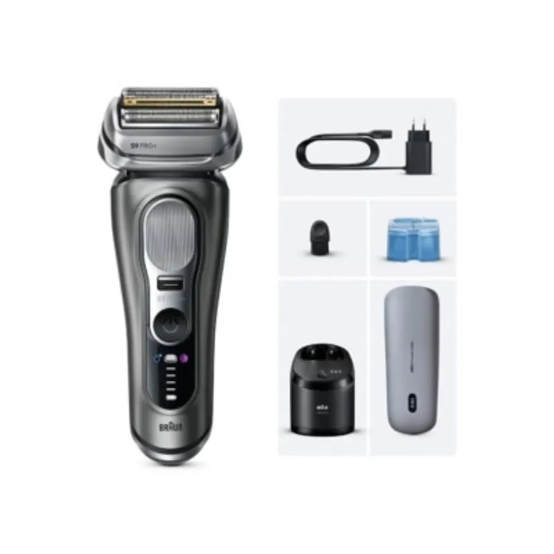 BRAUN 百靈 Series 9 9675cc PRO+ 乾濕兩用電鬚刨連自動清洗座+無線充電盒