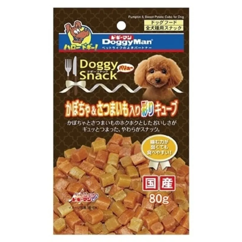 DOGGYMAN 南瓜甜薯雞肉小方粒 (80g) - DoggyMan