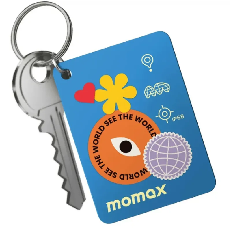 MOMAX PinCard2 X Mini可充電迷你全球定位卡 藍