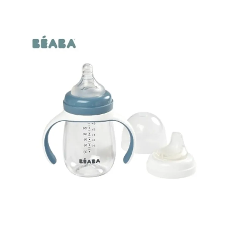 Beaba 2合1奶嘴鴨嘴學飲杯 210ml