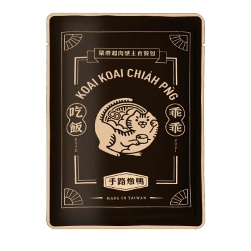 乖乖吃飯 手路燉鴨 超肉感主食餐包 貓濕糧 (100g) 410158