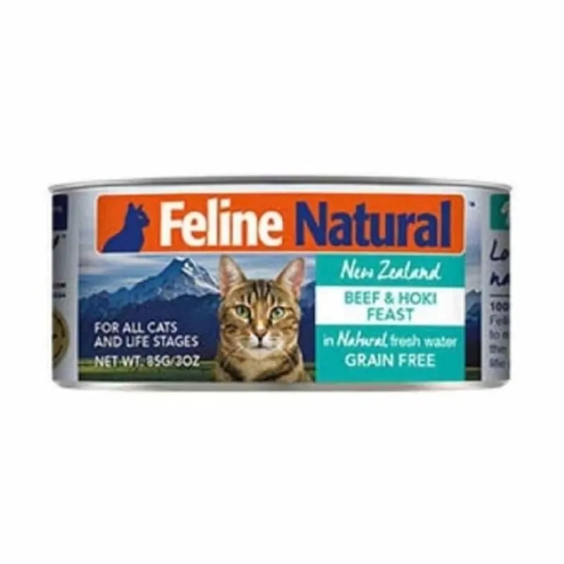 F9 Feline Natural 貓罐頭 - 牛肉及藍尖尾鱈魚