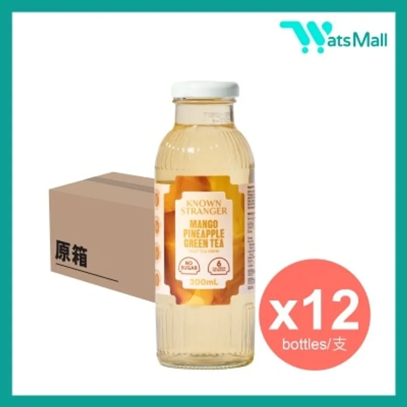 KNOWN STRANGER 芒果菠蘿綠馬黛茶 300毫升 (12樽)
