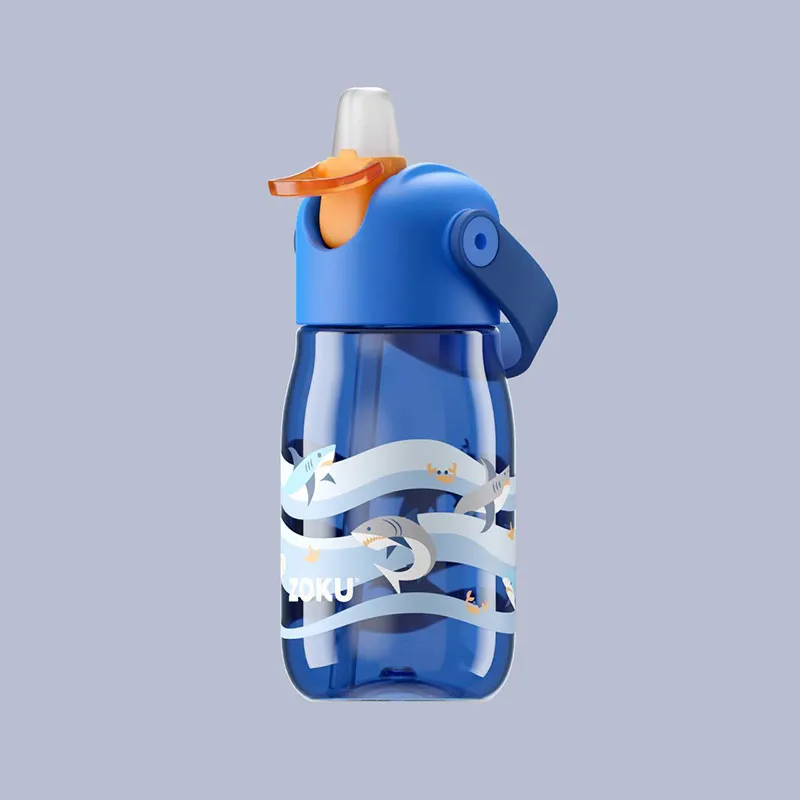 ZOKU 儿童饮管水樽400ml - 蓝色鲨鱼
