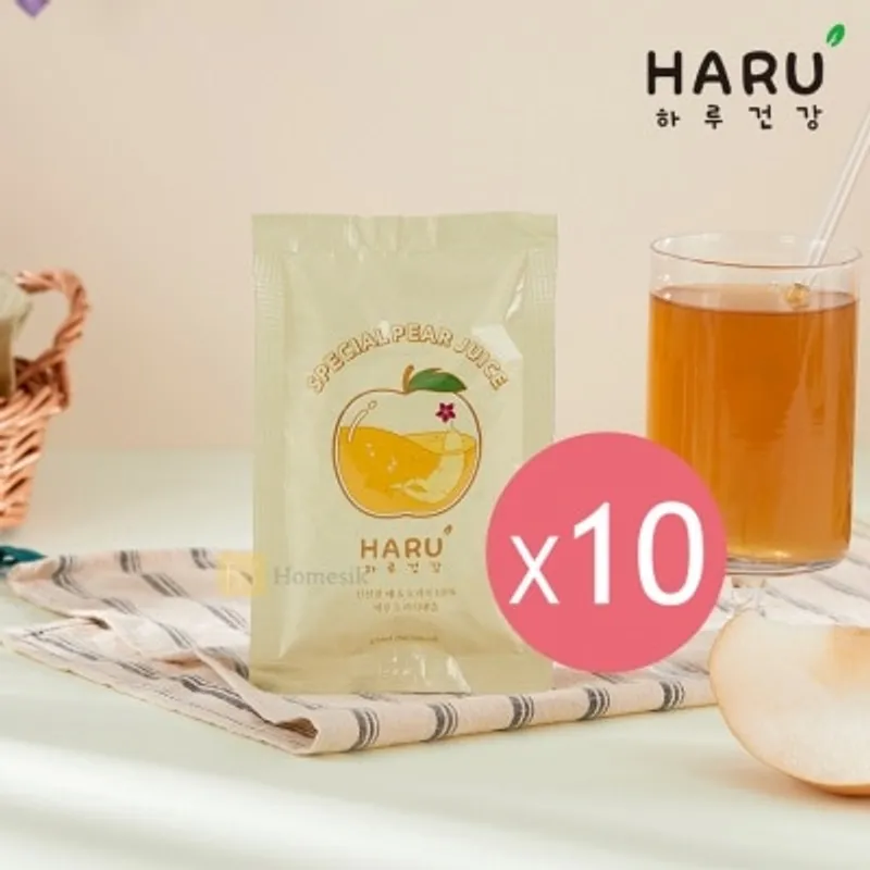 HARU HEALTH 100% NFC 桔梗梨汁 100ml x 10包裝 (商家直送-5個工作天內送到府上;滿$500免運)
