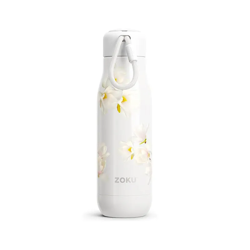 ZOKU 18oz 复古玉兰花不锈钢瓶