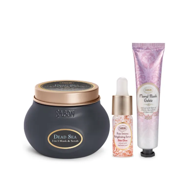 SABON 死海钻奇3合1磨砂面膜套装
