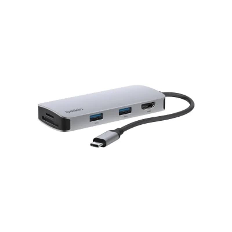 BELKIN 貝爾金 USB-C 5 合 1 多連接埠轉接器/集線器