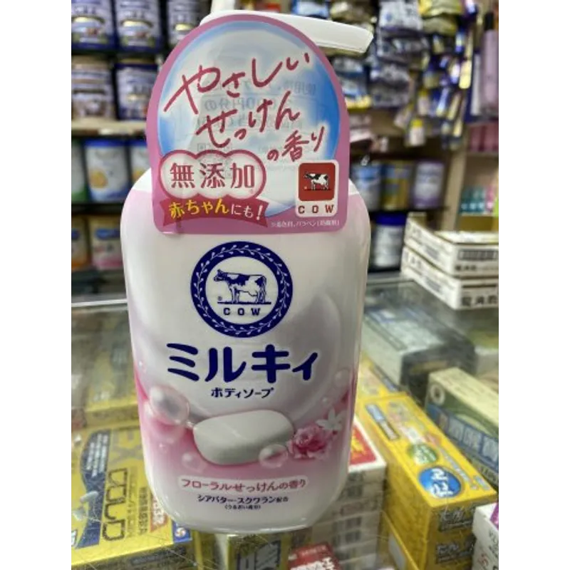 COW牛乳石鹼沐浴露500ML(玫瑰皂香)
