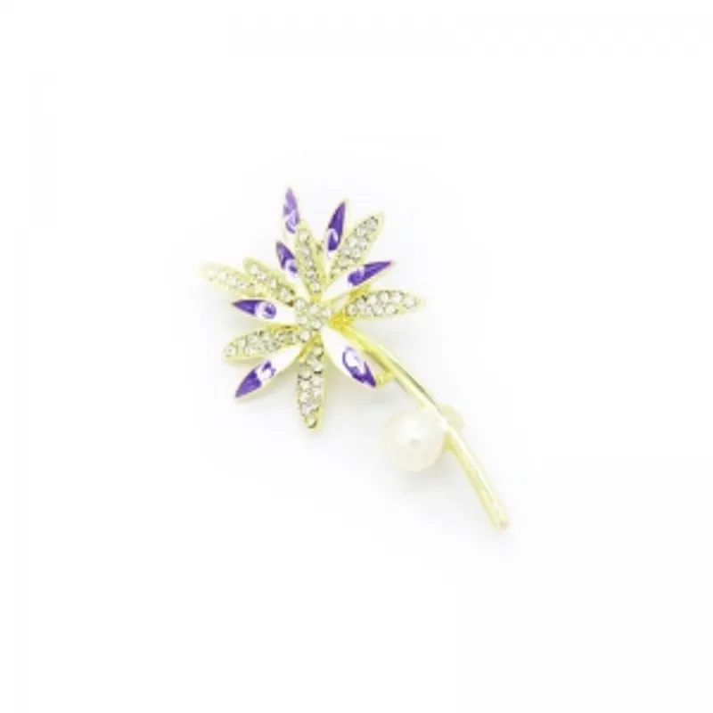 Acici澳玥青花瓷胸針