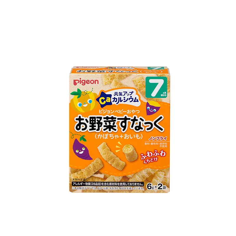 贝亲7个月起婴儿高钙南瓜蕃薯米条
