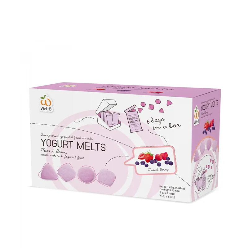 WEL-B 全天然冷冻干燥奶酪片-混合杂苺(蓝苺草苺覆盆苺) 42克