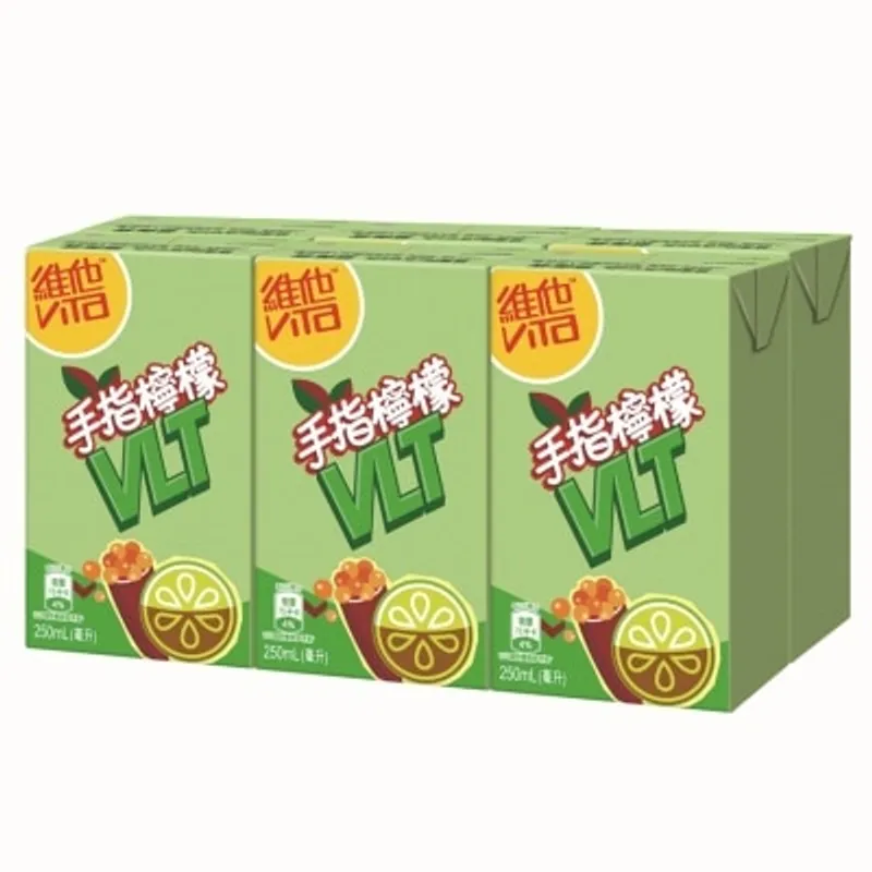維他大紅袍手指檸檬檸檬茶飲品250毫升6包裝